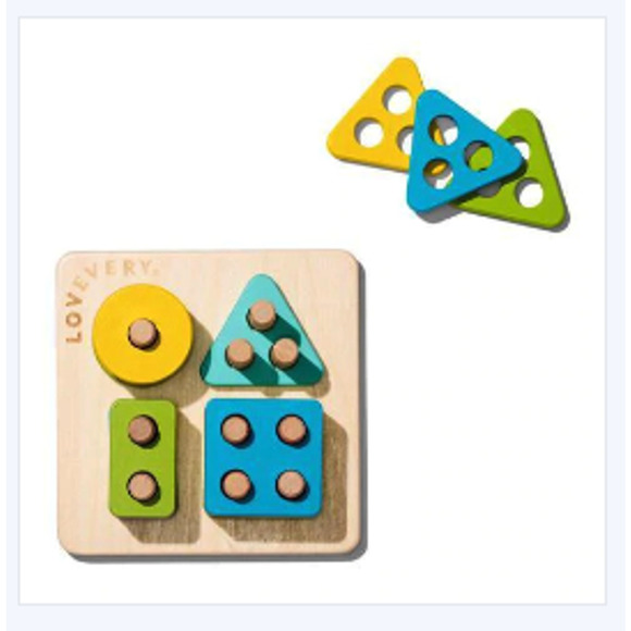 lovevery Toys Lovevery Sort Stack Peg Puzzle From Enthusiast Kit